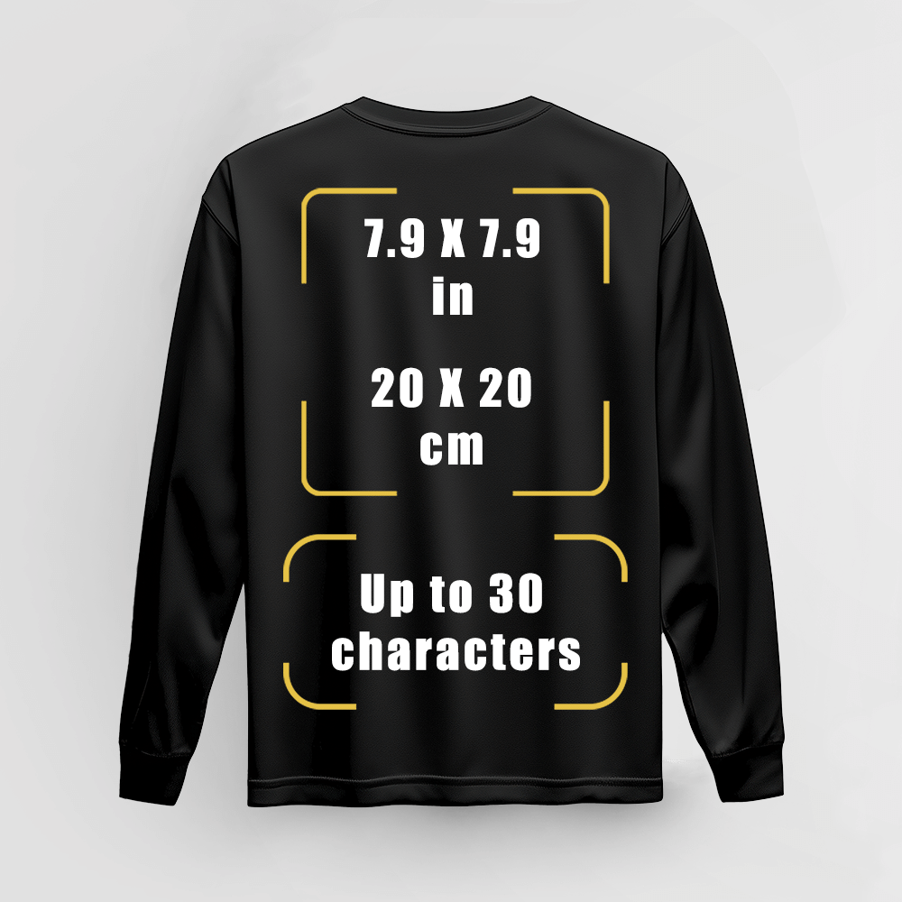 Custom Long Sleeve QR Print Sleeve
