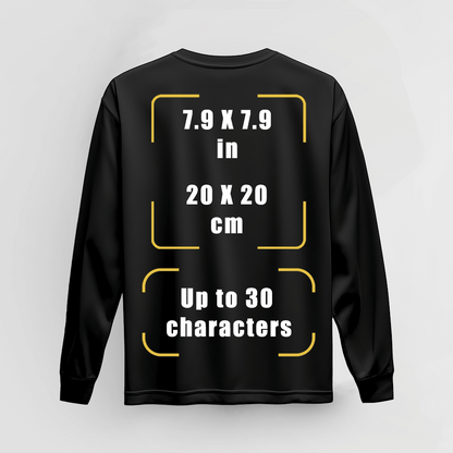 Custom Long Sleeve QR Print Sleeve