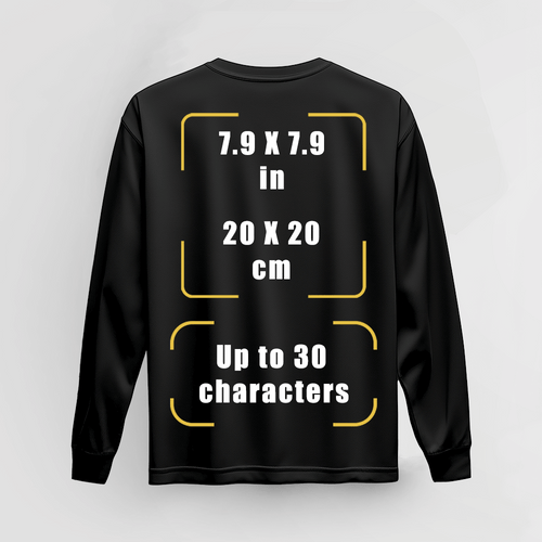 Custom Long Sleeve QR Print Sleeve