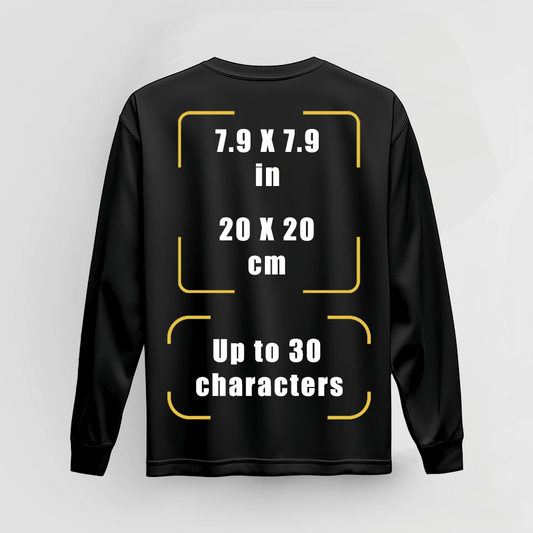 Custom Long Sleeve QR Print Sleeve