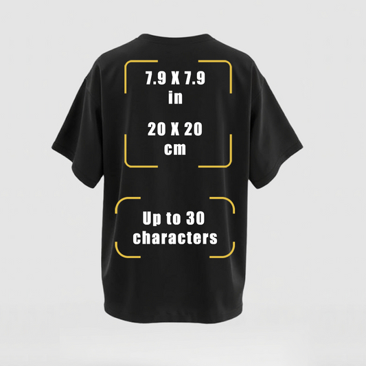 Custom Oversize QR Print T-Shirt