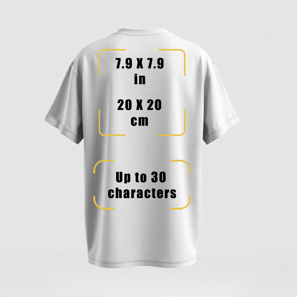 Custom Oversize QR Print T-Shirt